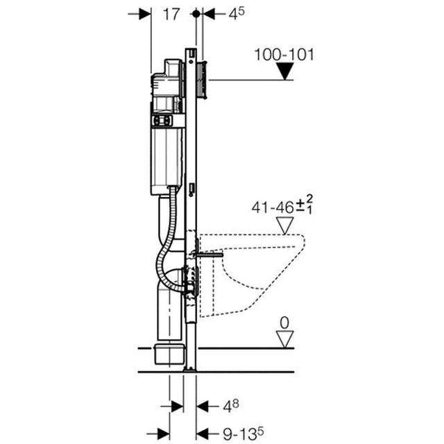 Geberit Duofix Spülkasten Sigma BF barrierefrei 111.350.00.5 - Bild 4