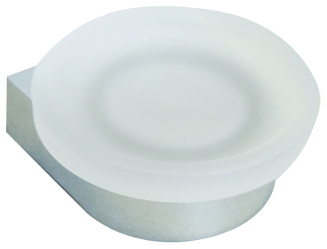 VIGOUR Seifenhalter derby V3 mit Glas verchromt