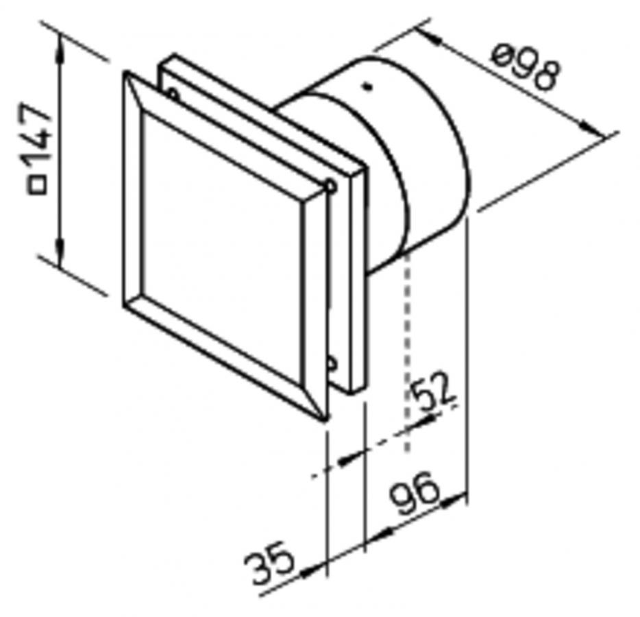Helios Minilüfter MiniVent M1/100 F 2-stufig Feuchtesteuerung ultraSilence Technologie Nr. 6175 - Bild 2