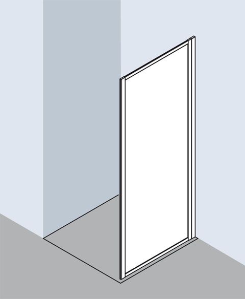 Kermi Nova 2000 Seitenwand TWD 800 x 1850 mm Kerolan Fontana silber mattglanz N2TWD0801811K - Bild 3