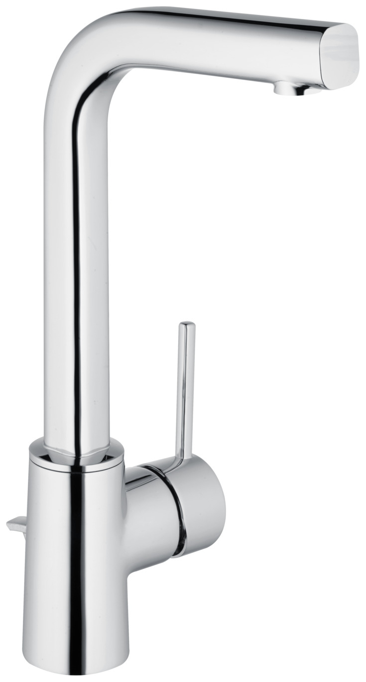 VIGOUR individual Waschtischbatterie GRACE L-Auslauf mit Ablaufgarnitur verchromt - Bild 1