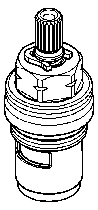 GROHE Oberteil Keramik 1/2'' links Carbodur 45883000 - Bild 2