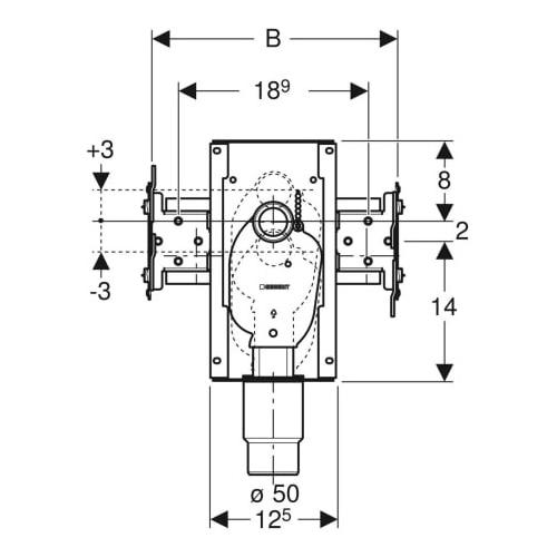 Geberit GIS Waschtisch-Set mit UP-Geruchsverschluss BF - Bild 2