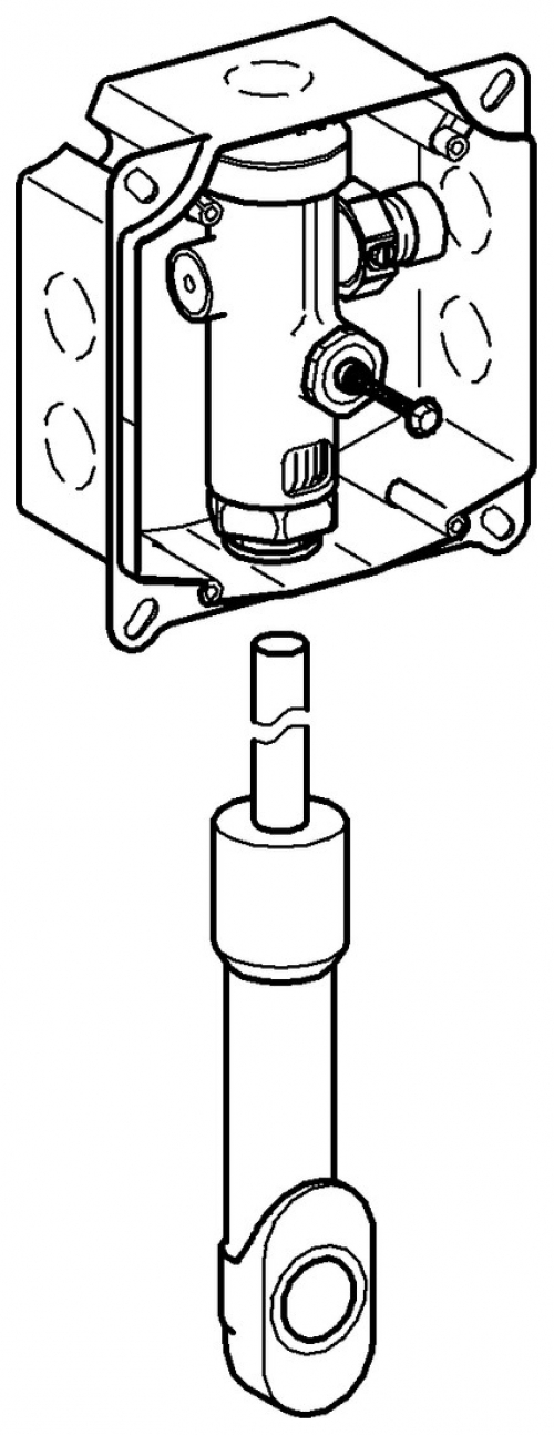 GROHE WC-Druckspüler 37153 Wandeinbau DN20 m. Vorabsperrung ohne Abdeckplatte 37153000 - Bild 2