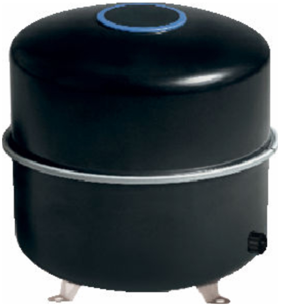 Logafix Ausdehnungsgefäß BU-H 35/1,5 (3bar) für Heizung, max. 3 bar, schwarz - Bild 1