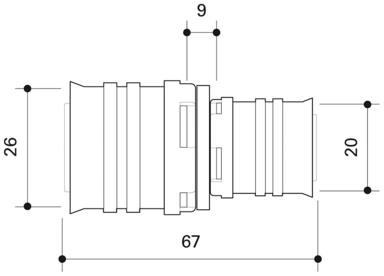 CONEL Connect MV2 Reduktion 26x20 mm CCMVR2620N - Bild 2