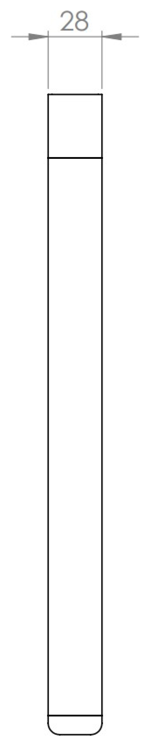 VIGOUR Handtuchhalter derby V3 350 mm 1-armig starr verchromt