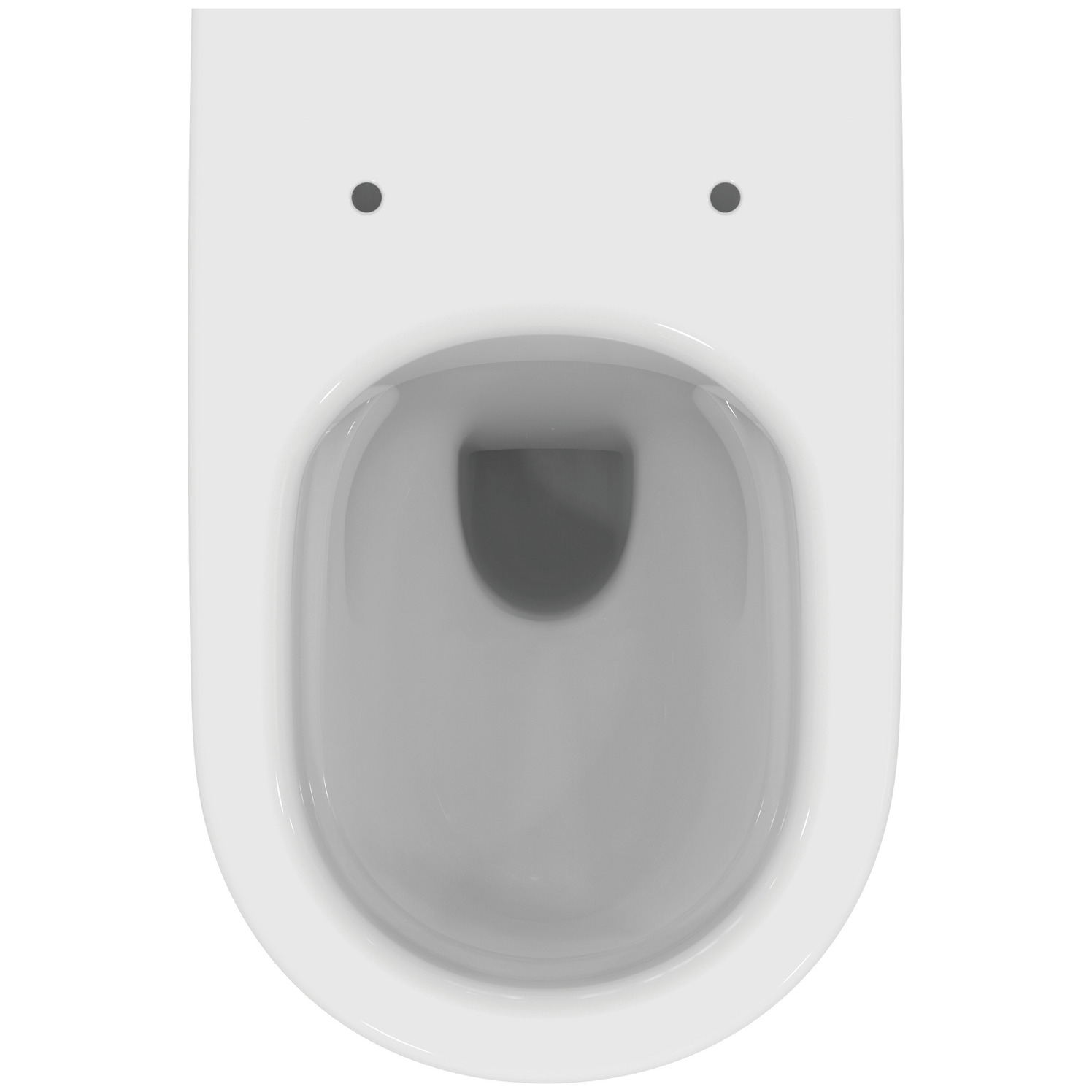 VIGOUR Wand-Tiefspül-WC derby V3 PflegetectPlus weiss, spülrandlos, offene Befestigung