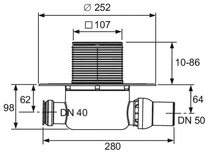 TECEdrainpoint S 122 Ablaufset Norm Seal System 3601202 - Bild 3