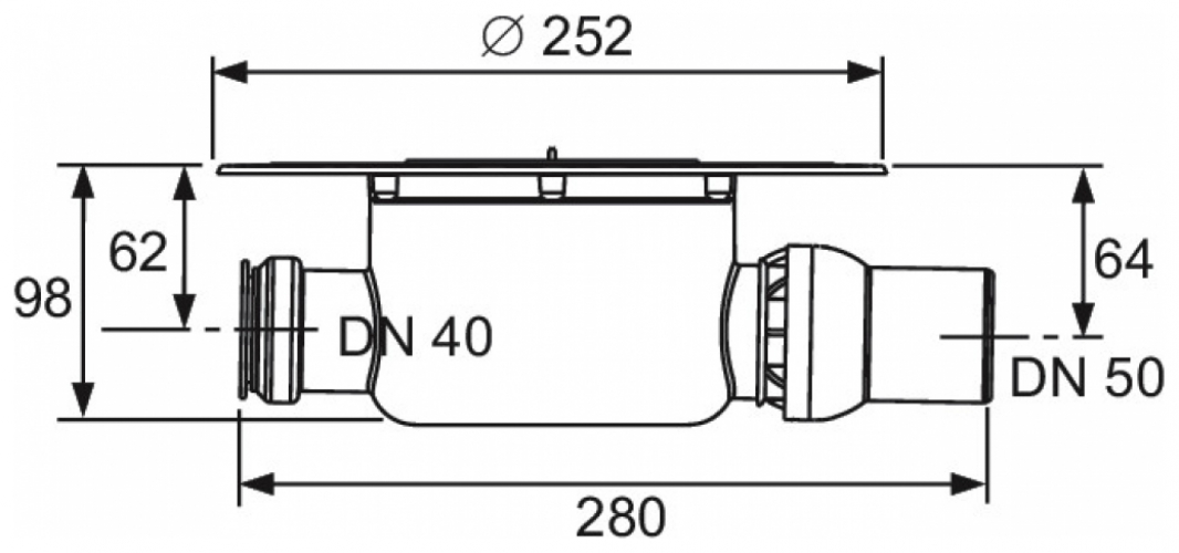 TECEdrainpoint S Ablauf DN 50 Norm mit Seal System Universalflansch 3601500 - Bild 2