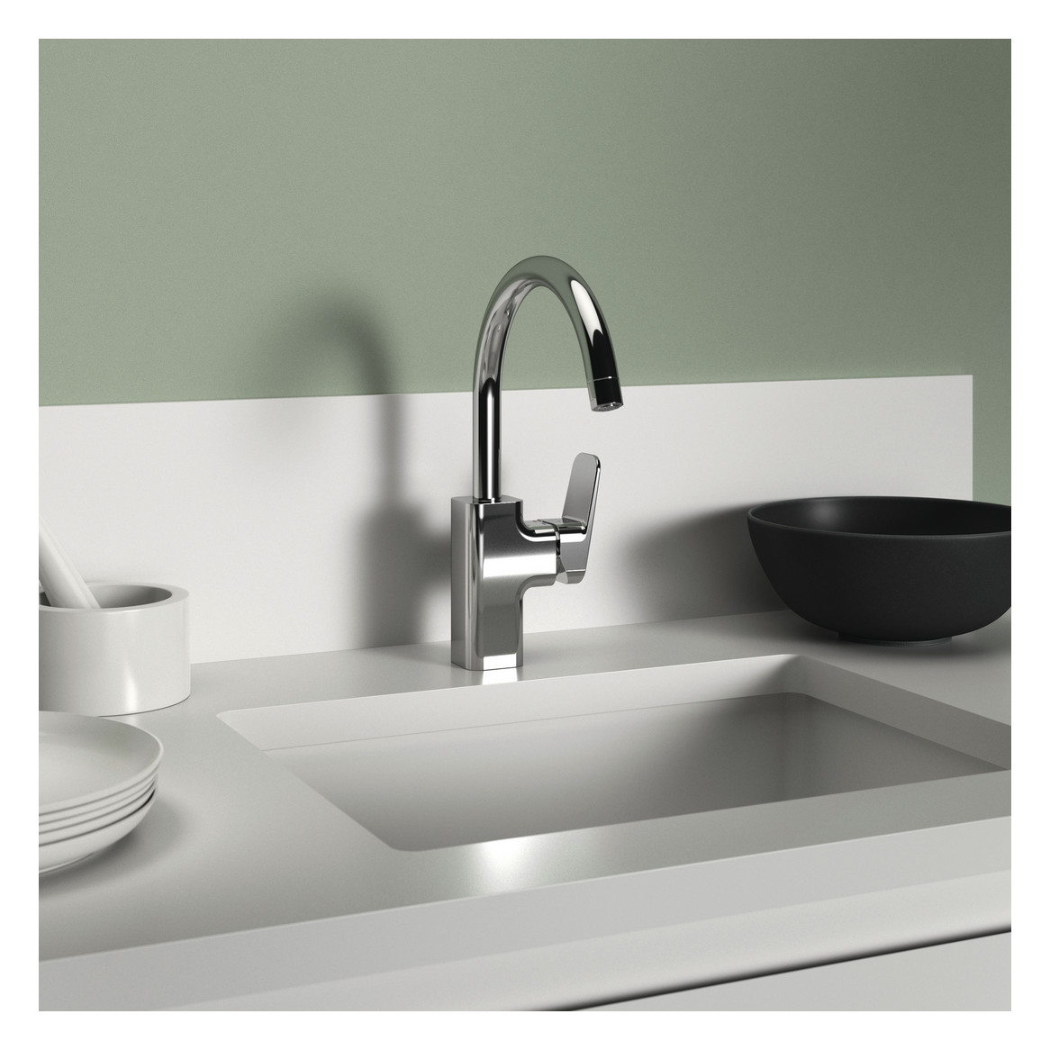 Ideal Standard Ceraplan Küchenarmatur Chrom Ausladung 200mm BD334AA - Bild 5