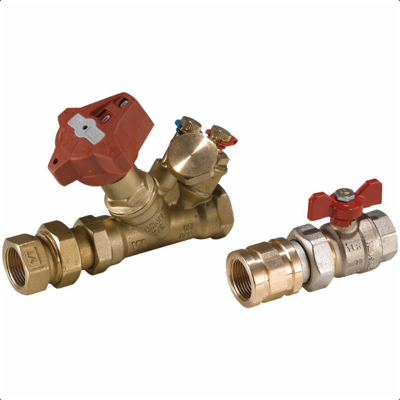 Empur HKV-R Anschluss-Set DG mit Strangregulierventil, für Thermoweiche 230032 - Bild 1