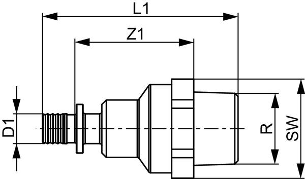 TECEflex Gassicherheitsarmatur GSK 4/TAE/25xR 1'' senkrecht oder waagerecht 750206 - Bild 2