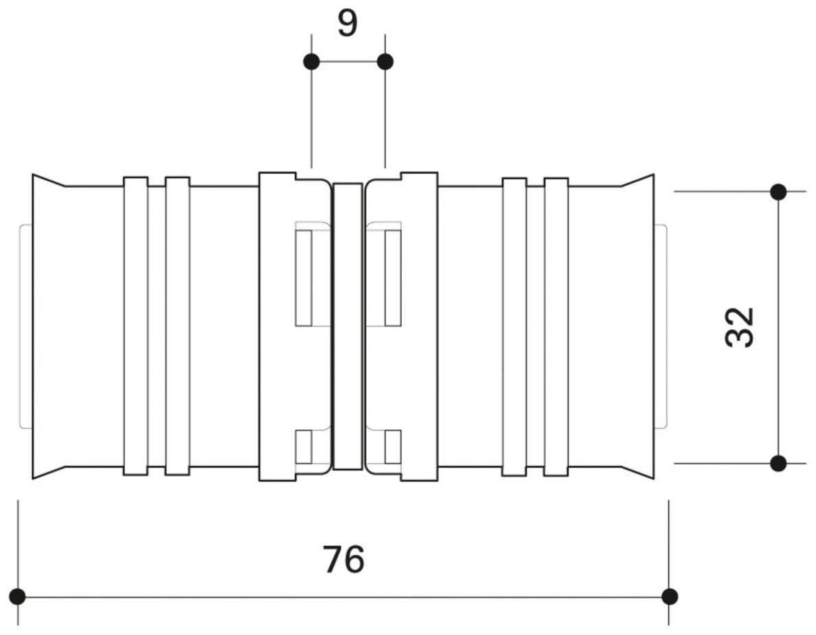 CONEL Connect MV2 Kupplung 32 mm CCMVK32N - Bild 2