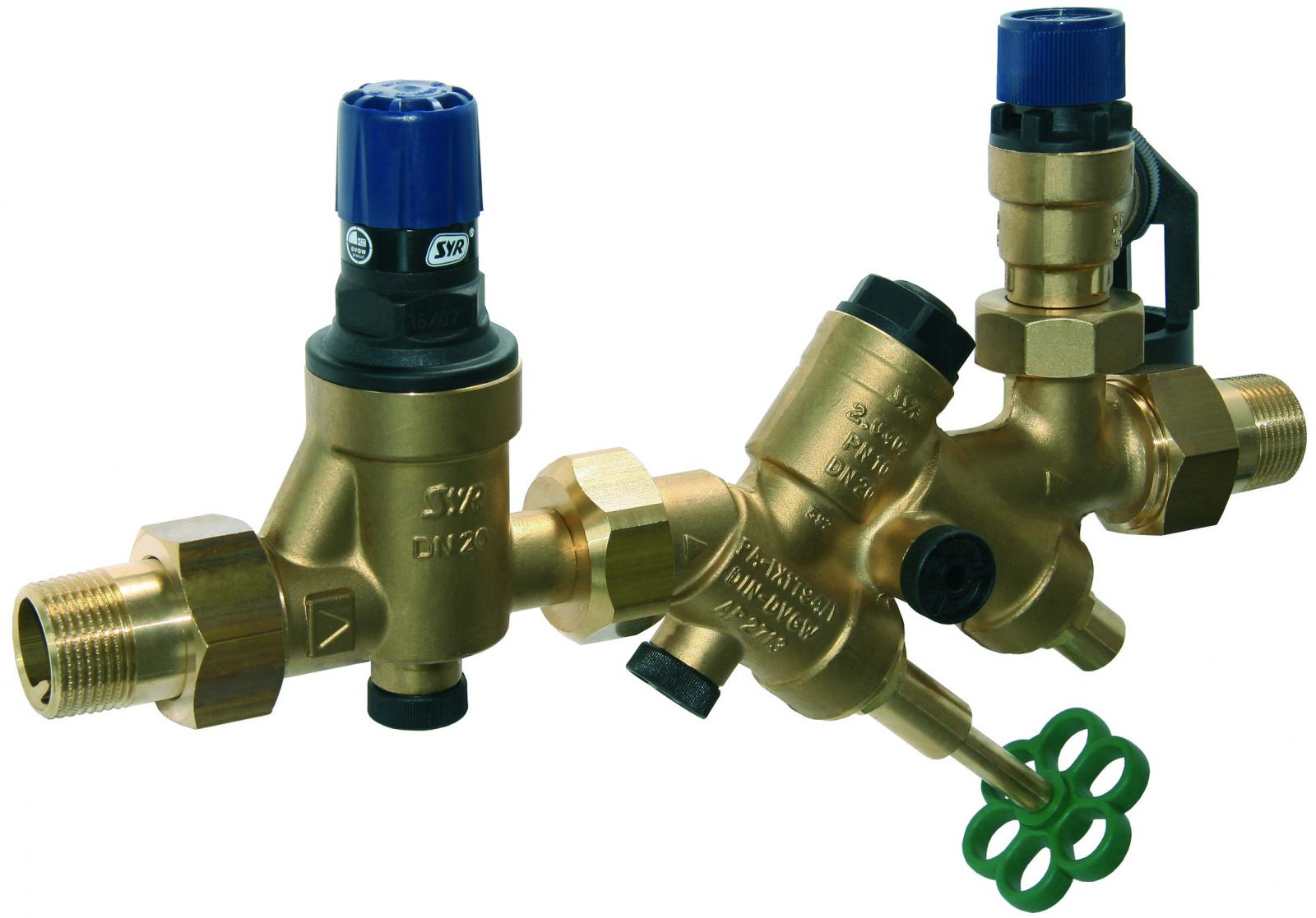 SYR Sicherheitsgruppe 25 SYRobloc G3/4, 8 bar mit Druckminderer 0025.20.001 - Bild 1
