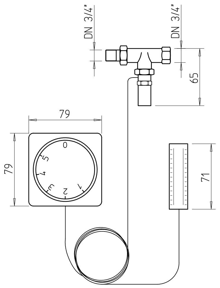 Helios Temperatur-Regelsystem WHST 300 T38 für PWW-Heizregister, 300 l/h Wassermenge 08817 - Bild 2