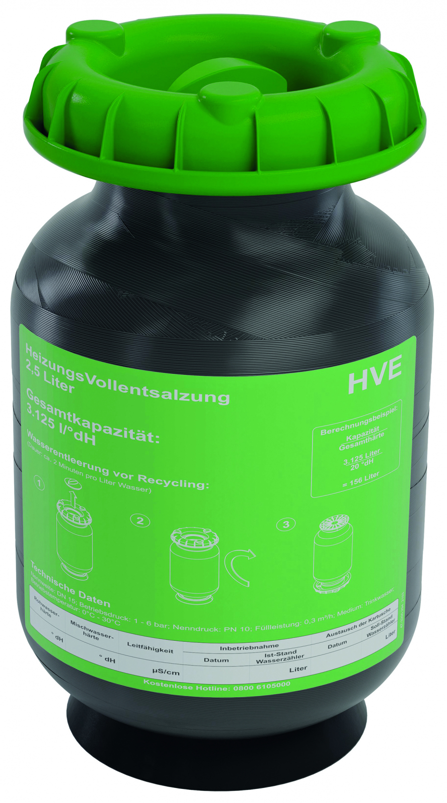 SYR Kartusche HVE 2,5 Liter befüllt Vollentsalzung, für AnschlussCenter 3200 und 3228 - Bild 1