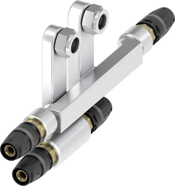 TECElogo Heizkörper-Montagegarnitur für Ventilkompakt-HK Bodenmontage Dim. 16 mm 8740405 - Bild 1