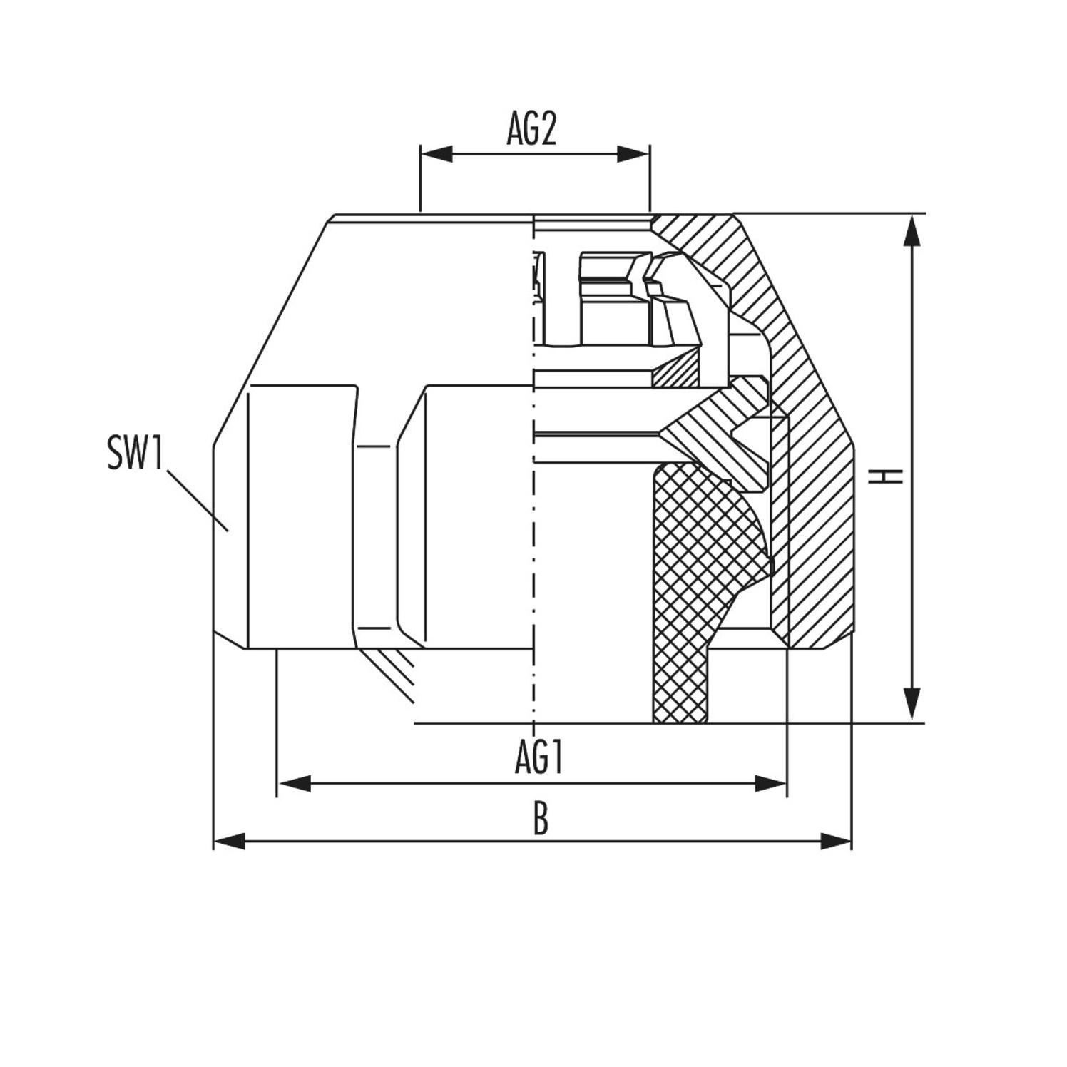 Hummel MKV-M Klemmverschraubung G 3/4 für Cu-/Stahlrohr 13-15 mm, 2er Set 2855000201 - Bild 2