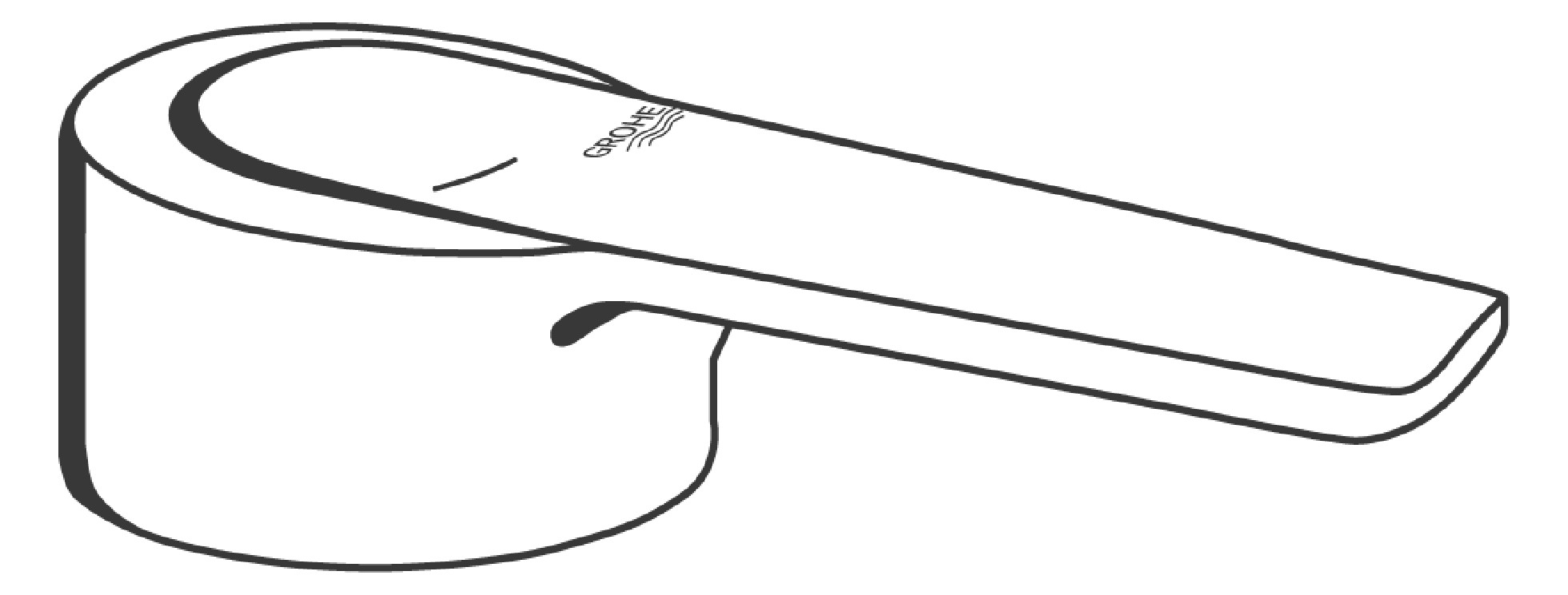 GROHE Hebel für Eurostyle Hebellänge 98mm chrom 46458000 - Bild 2