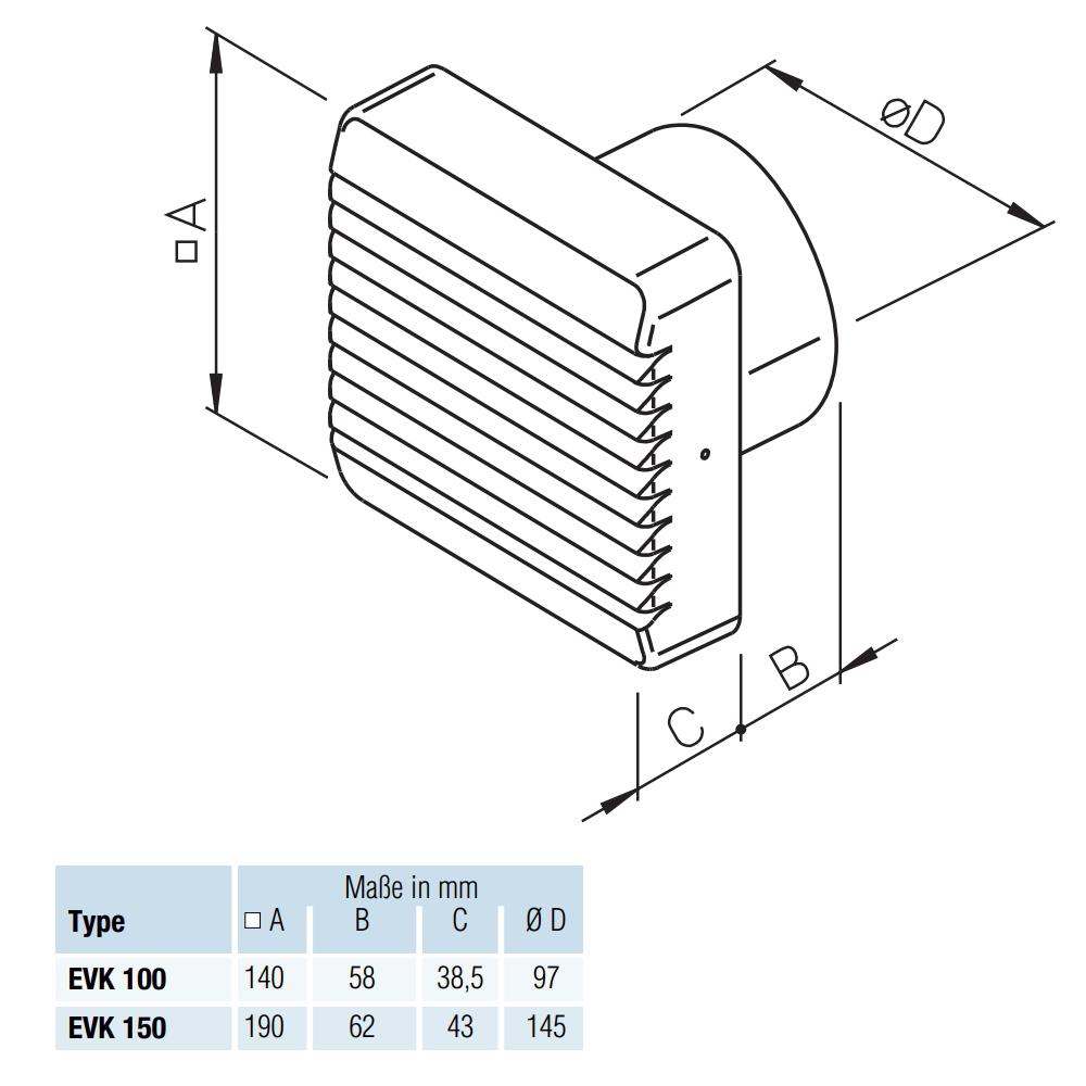 Helios Elektrische Verschlussklappe EVK 150 Schaltverzögerung, Steuerung mit Ein-/Ausschalter Nr.251 - Bild 2