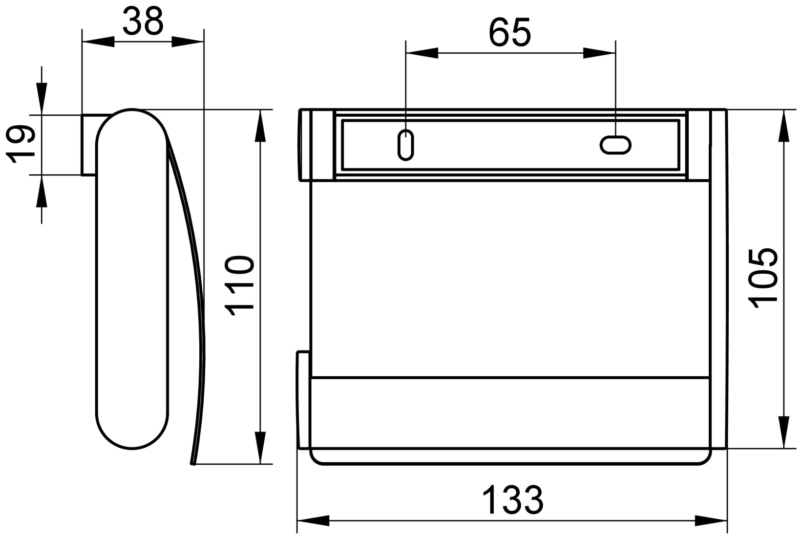 Keuco Toilettenpapierhalter Plan 14960, mit Deckel, verchromt 14960010000 - Bild 2