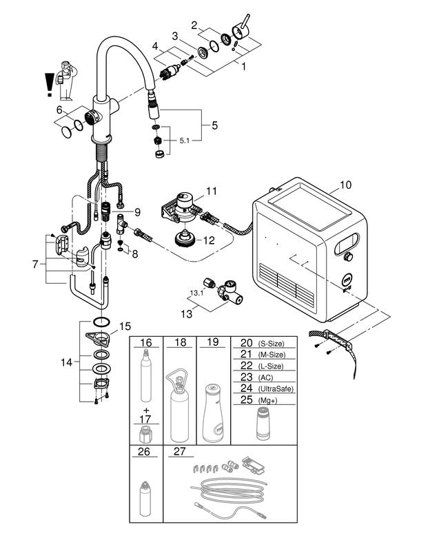 GROHE Blue Professional Starter-Kit Bluetooth/WIFI ausziehbarer C-Auslauf chrom 31325002 - Bild 4