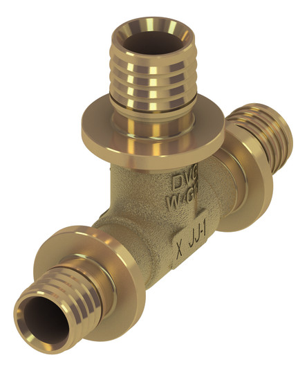 TECEflex T-Stück reduziert Dim. 32 x 25 x 32, Siliziumbronze 710612 - Bild 1