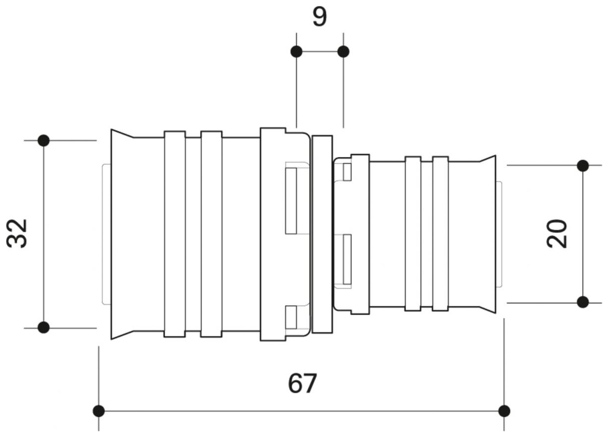 CONEL Connect MV2 Reduktion 32x20 mm CCMVR3220N - Bild 2