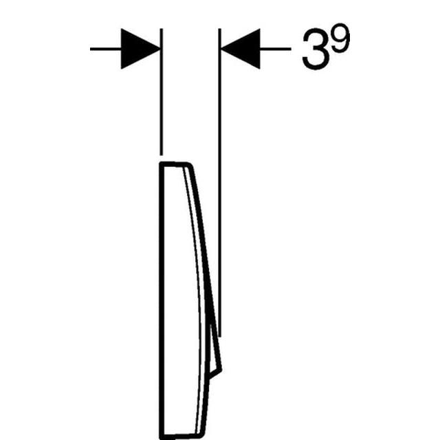 Geberit 200F Betätigungsplatte Start-Stopp-Spülung weiß-alpin 115.222.11.1 - Bild 4