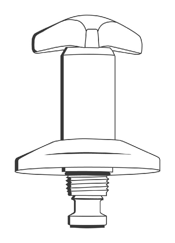 GROHE Oberteil Trecorn Griff Markierung blau 1/2'' chrom 11501000 - Bild 2