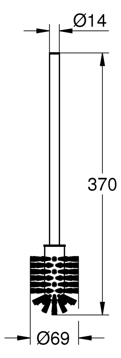 GROHE Ersatzbürste Essentials chrom 40392000 - Bild 2