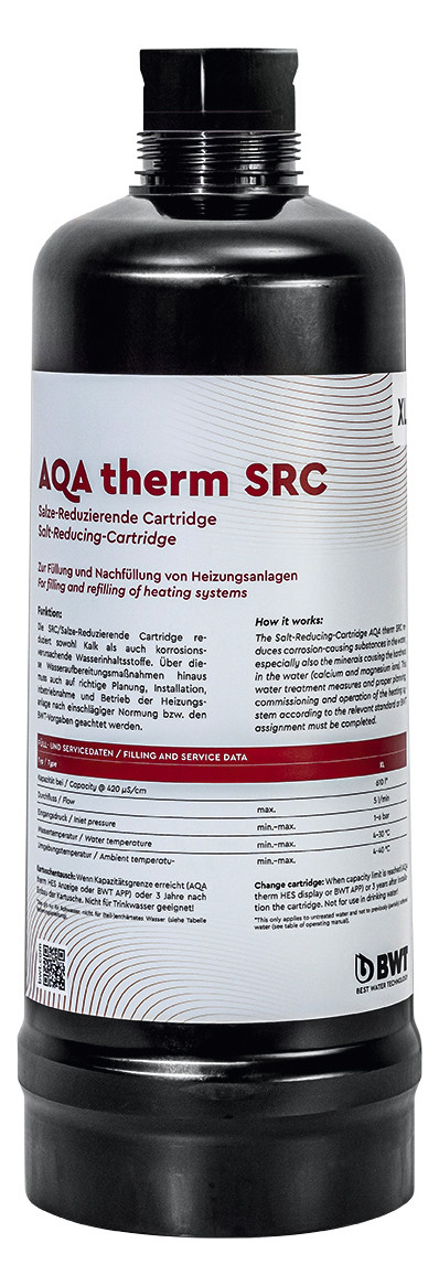 BWT AQA therm SRC-M (medium) Salze-Reduzierende-Cartridge schwarz 125639420 - Bild 1