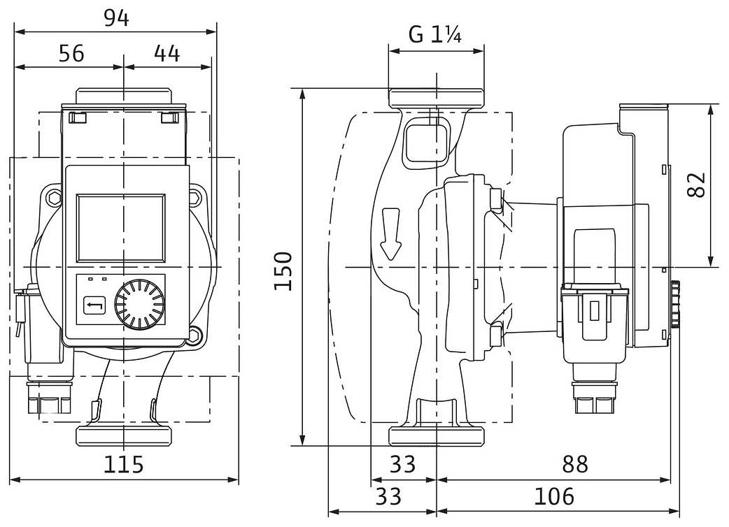Wilo Nassläufer-Hocheffizienzpumpe Stratos PICO-Z 20/0,5-4 (G 1 1/4) BL 180mm 4255430 - Bild 2