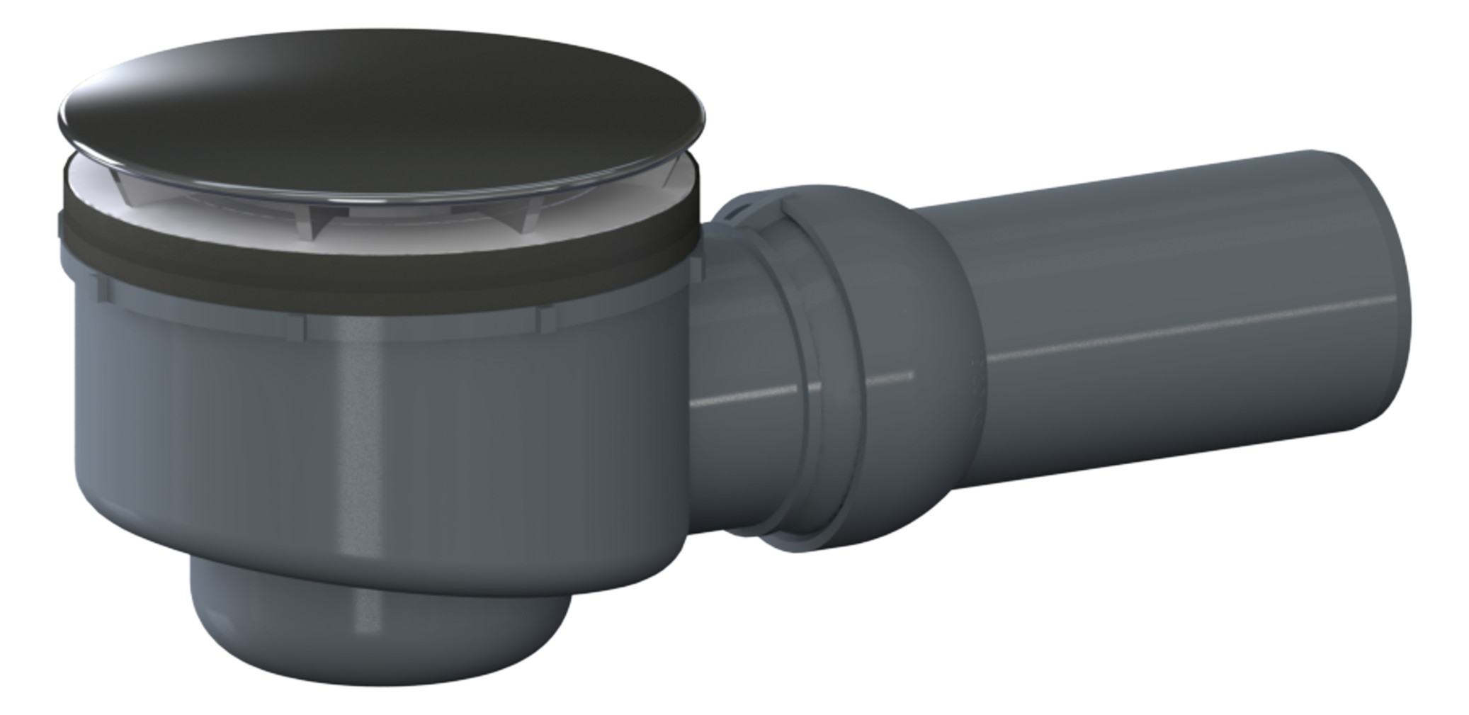 DALLMER Duschwannenablauf ORIO DN 50, Abdeckhaube verchromt 160201 - Bild 1