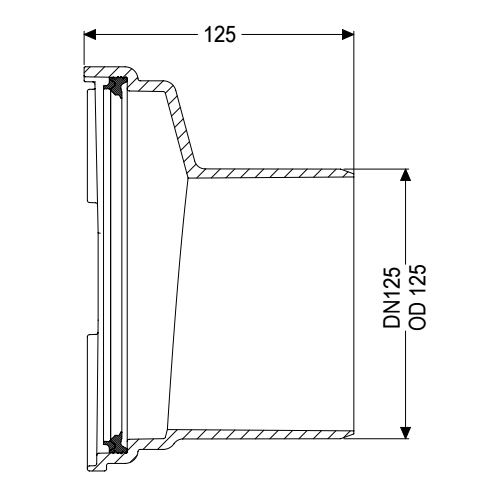 KESSEL Spitzende DN 125 wechselbar 83082, für Grundkörper - Bild 2