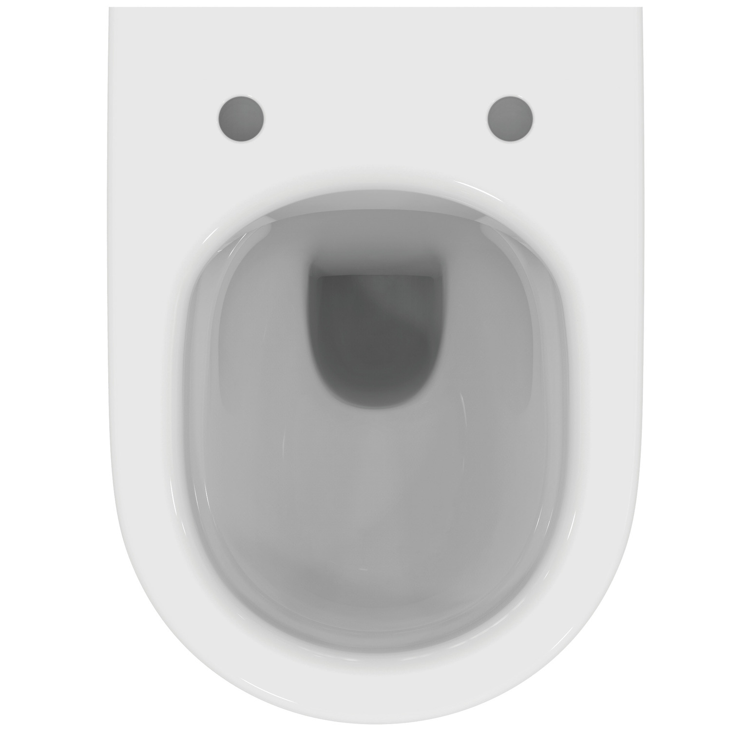 VIGOUR Wand-Tiefspül-WC derby V3 verkürzt 48cm PflegetectPlus weiss, spülrandlos, verdeckte Befest.