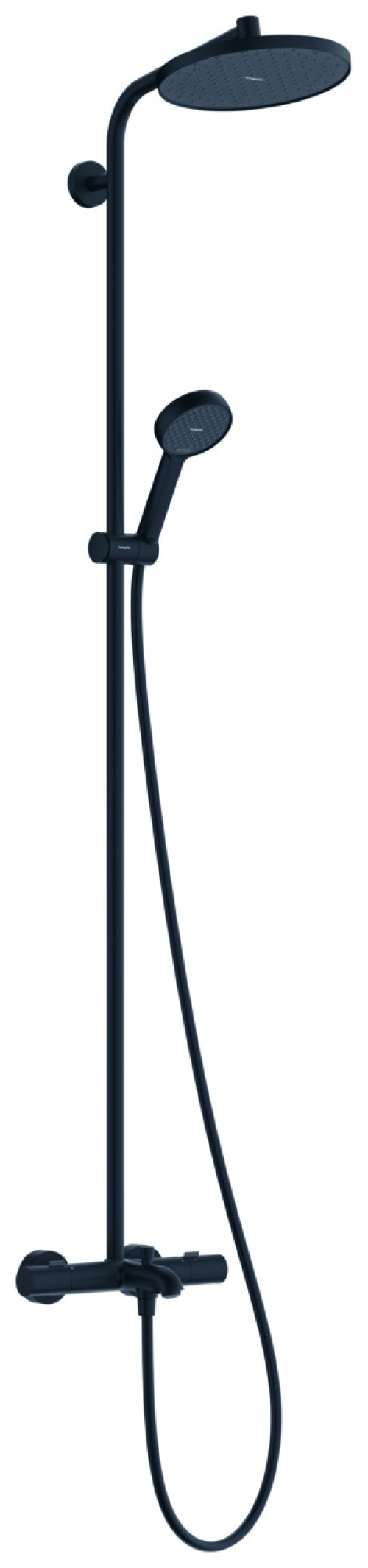 Hansgrohe Activera S Showerpipe 240 1j EcoSmart mit Wannenthermostat Ecostat Fine schwarz matt