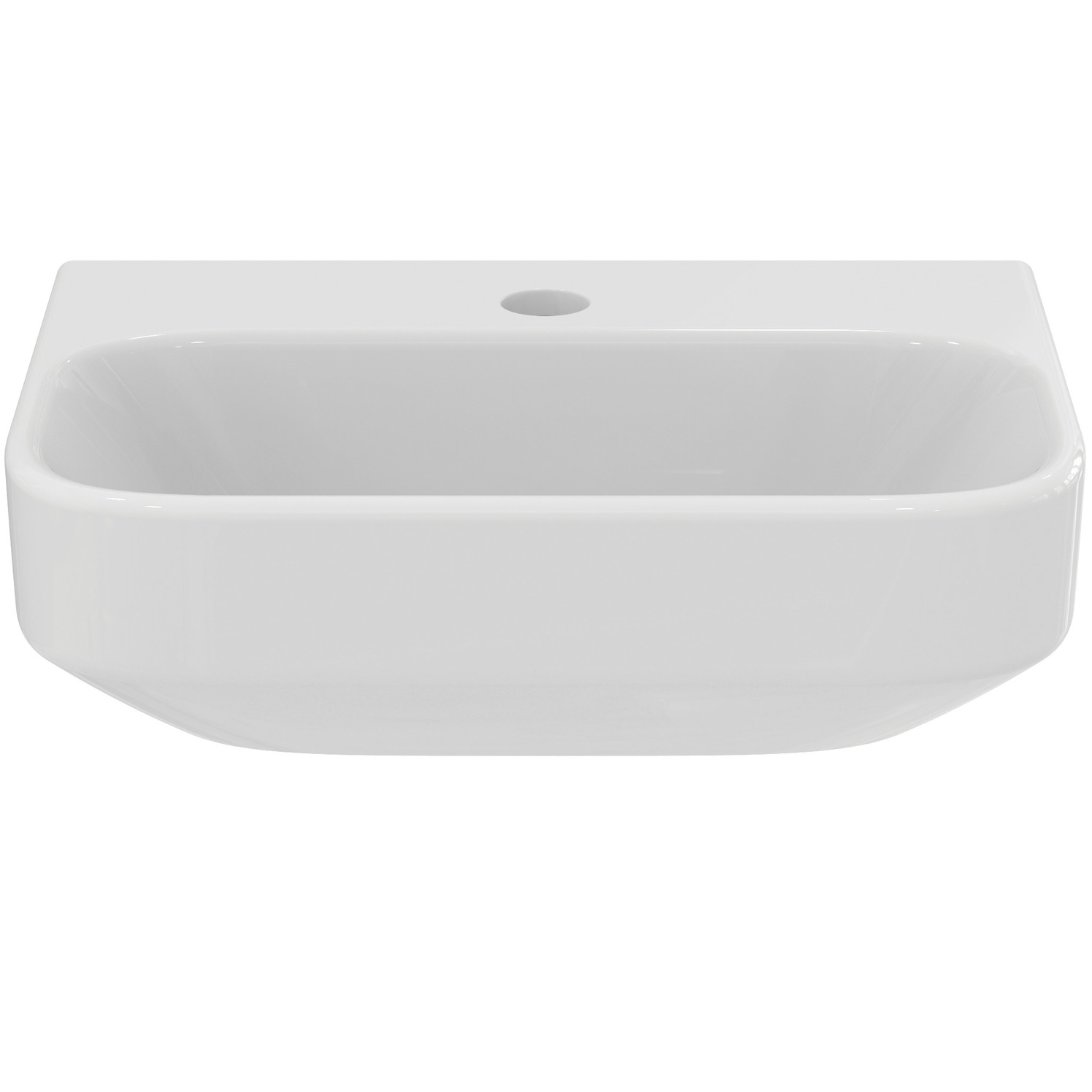 VIGOUR Handwaschbecken derby V3 40x30cm mit Hahnloch, ohne Überlauf