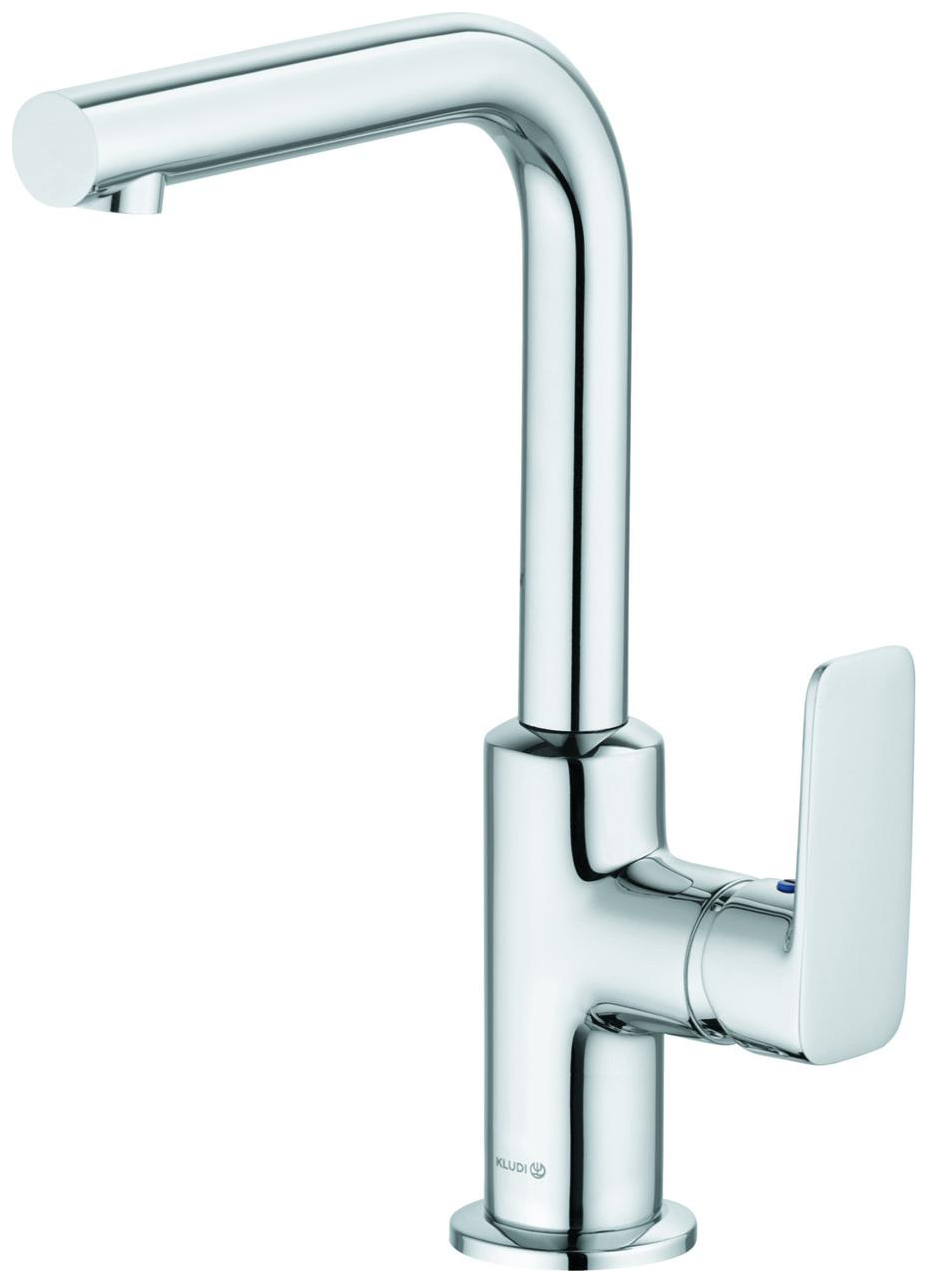 KLUDI PureStyle Waschtisch-Einhandmischer mit seitlich Bed. ohne Ablaufgarnitur chrom 400240575 - Bild 1
