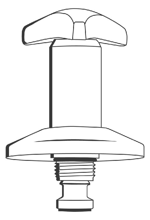 GROHE Oberteil Trecorn Griff Markierung rot 1/2'' chrom 11502000 - Bild 2