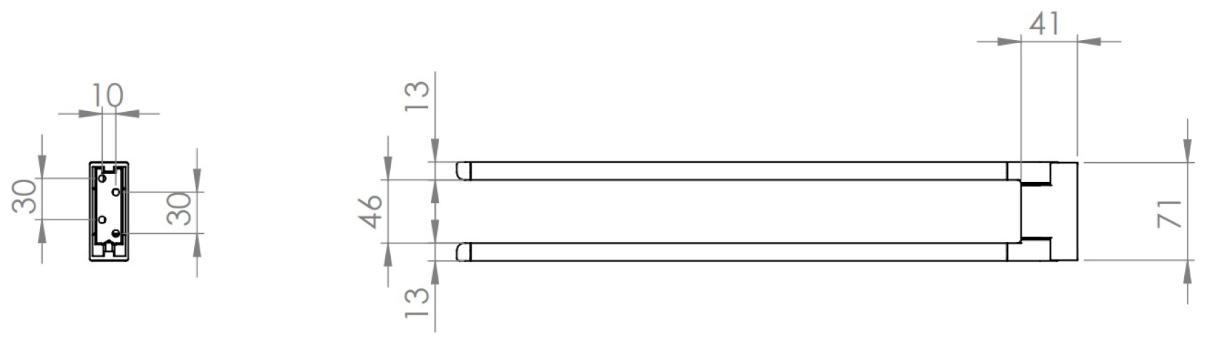 VIGOUR Handtuchhalter derby V3 450 mm 2-armig senkrecht schwenkbar verchromt
