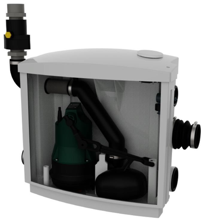JUNG PUMPEN Schmutzwasserhebeanlage HEBEFIX PRO