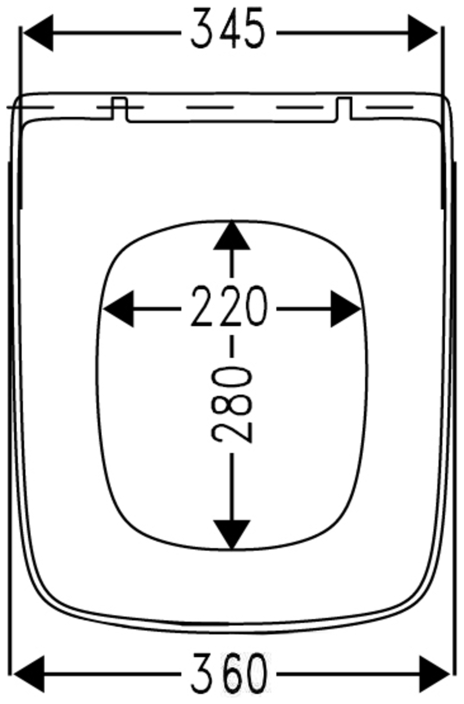 VIGOUR WC-Sitz derby style DERSTYSI weiss mit Edelstahlscharnier  - Bild 4