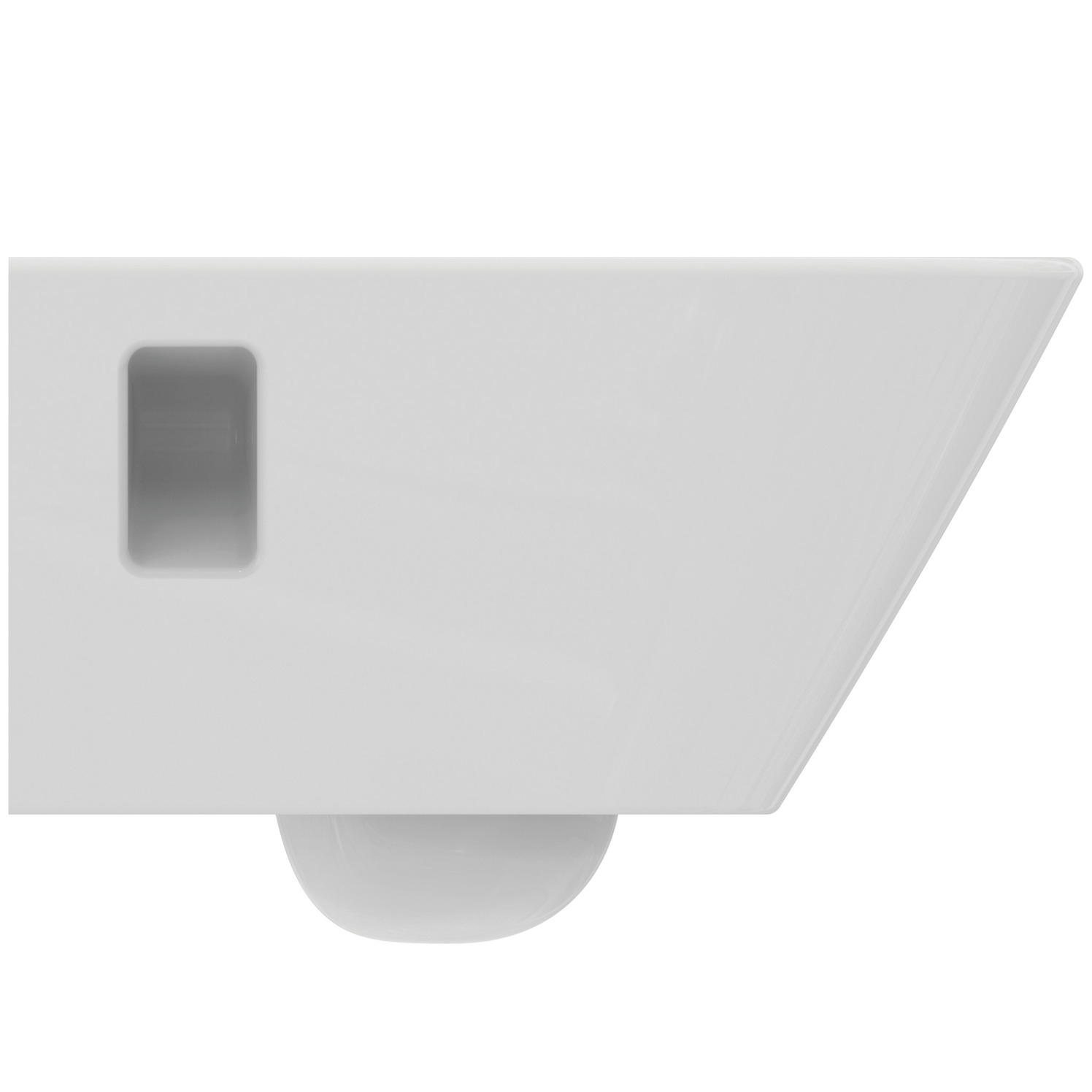 VIGOUR Wand-Tiefspül-WC derby V3 PflegetectPlus weiss, spülrandlos, offene Befestigung