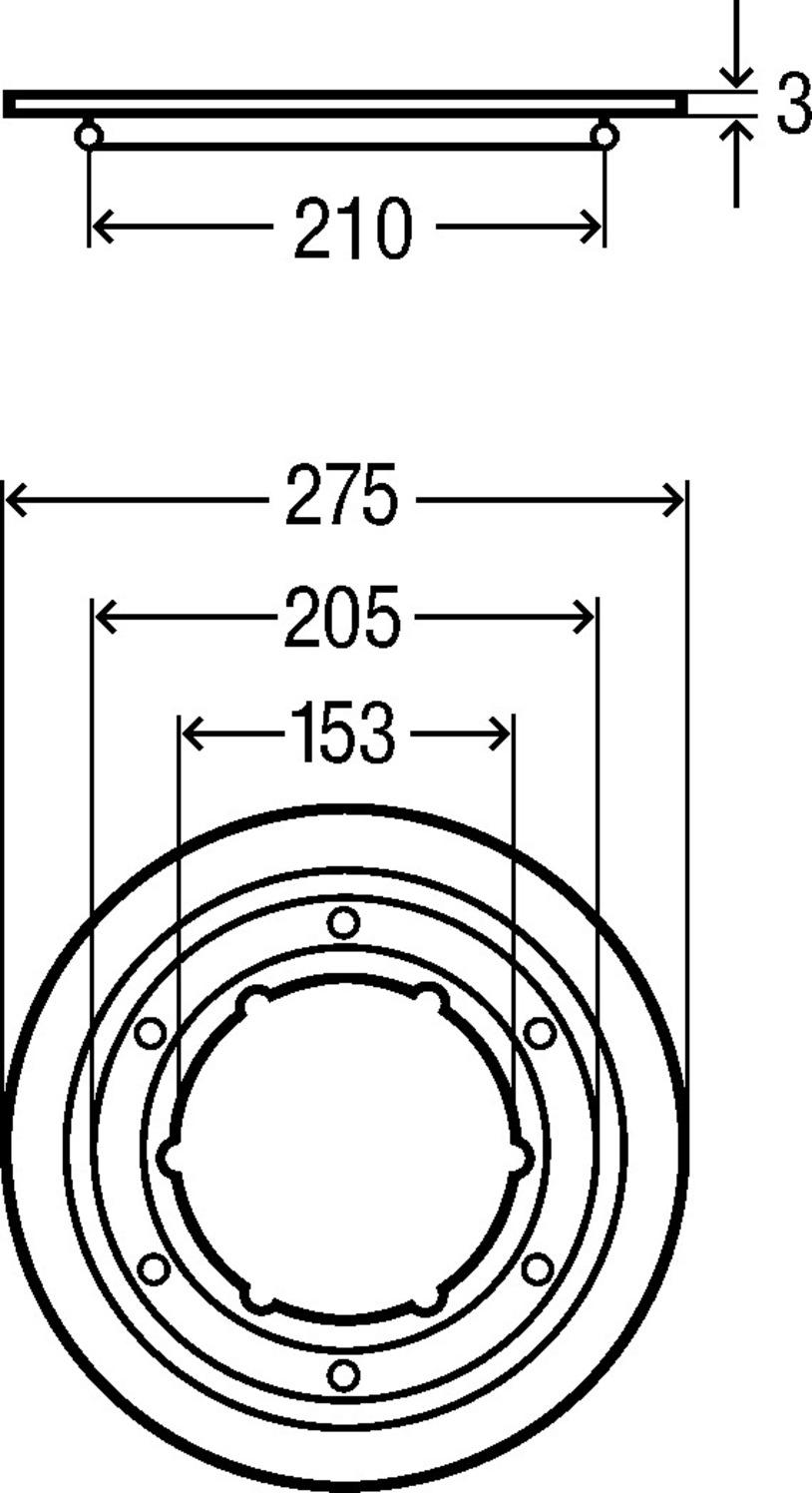 Viega Abdichtungsflansch Advantix 145mm für Aufstockelement/Bodenablauf 4998.2 - Bild 3
