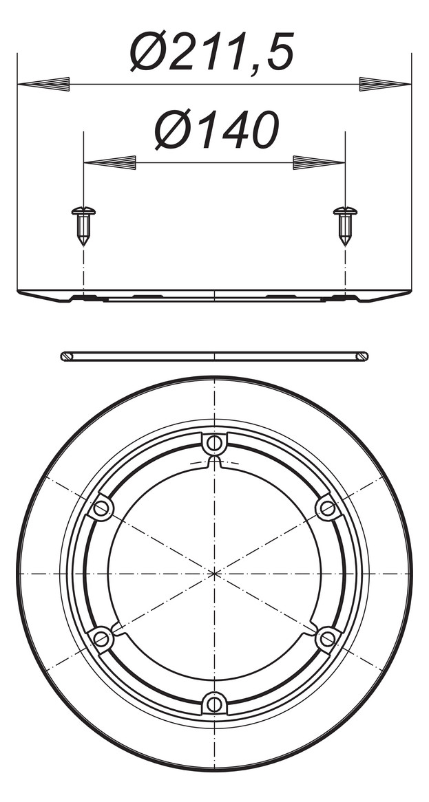 DALLMER Edelstahl-Flanschring S 10 mit Edelstahlschrauben und Dichtung 839503 - Bild 2