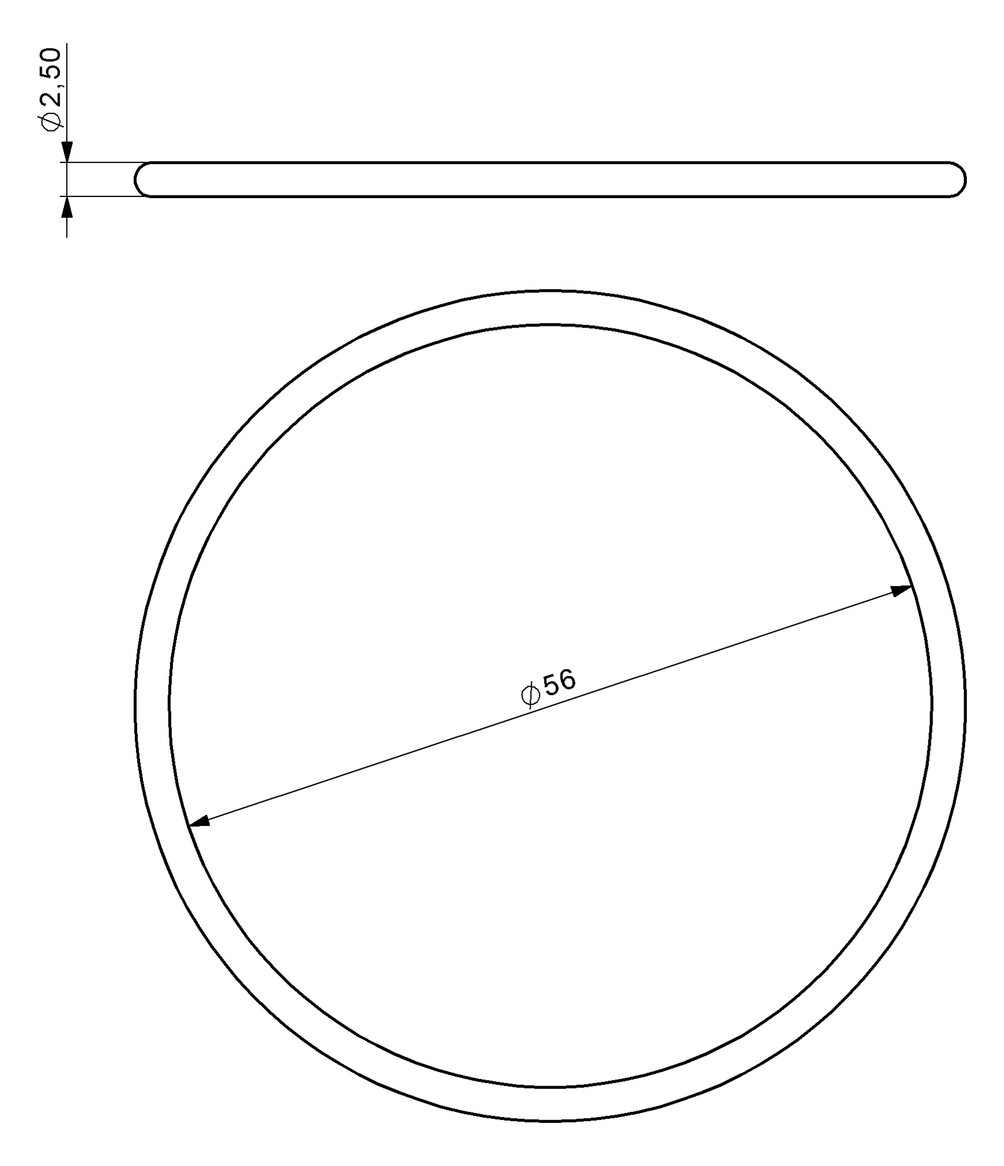 Deltamess O-Ring 56 x 2,5mm inklusive Armaturenfett 10633 - Bild 2