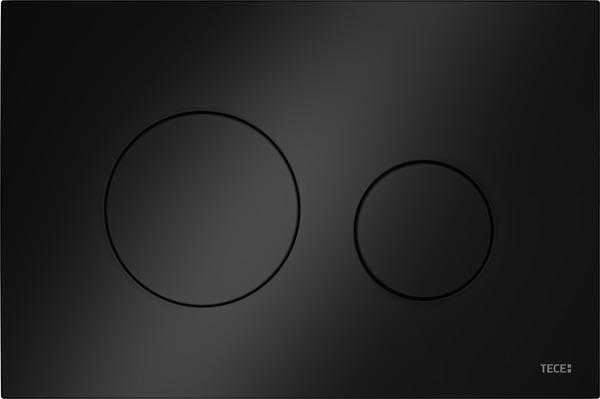 TECEloop WC-Betätigungsplatte Kunststoff für Zweimengentechnik, schwarz 9240924 - Bild 1