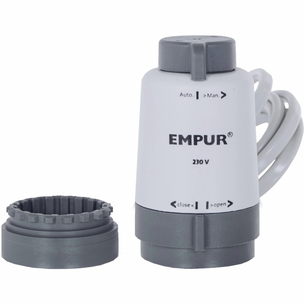 Empur Stellantrieb Man Open 24V/2W/NC mit Adapterring M30x1,5 stromlos geschlossen 553140 - Bild 1